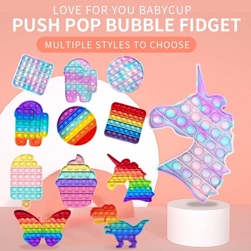 pop it fidget toy popit its Đồ chơi giải trí thông minh, giảm căng thẳng hiệu quả cho người lớn, trẻ em