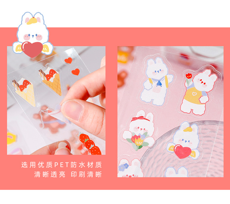 Tờ miếng dán trang trí kiểu dáng hoạt hình đáng yêu