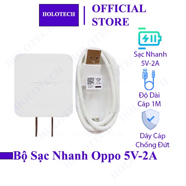 Bộ Sạc Nhanh Oppo F3 F5 F7 F9 A3S Chuẩn 5V - 2A Hàng Zin Sạc Nhanh 10W Cho Các Dòng Điện Thoại Chân Cắm Micro USB