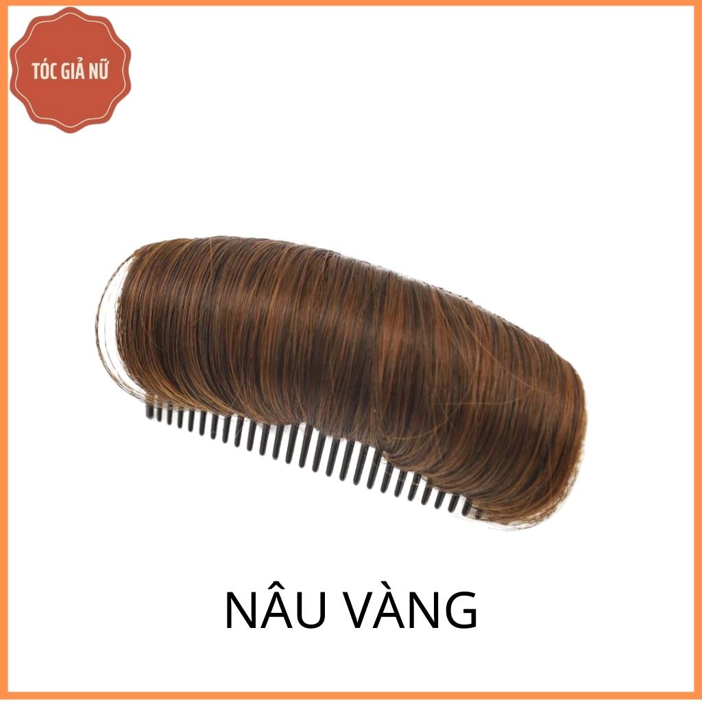 Tóc giả kẹp phồng chân tóc,  cài tóc tơ, dễ dùng sử dụng cho bạn gái tóc mỏng.