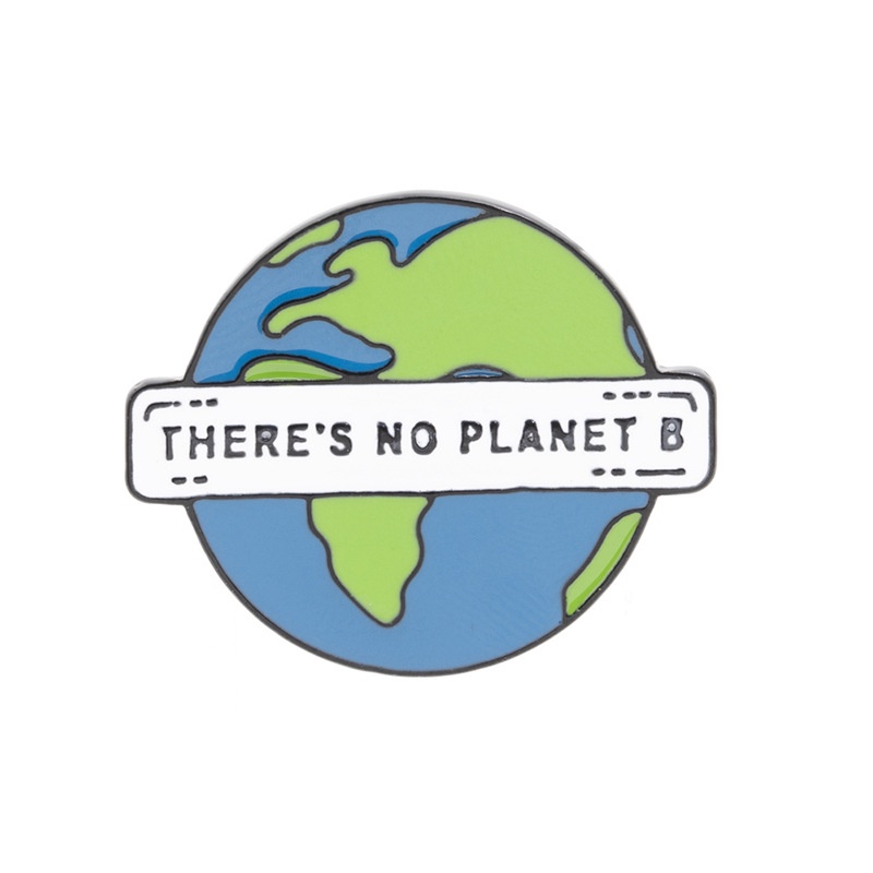 Huy Hiệu Cài Áo Hình Bản Đồ Trái Đất Hoạt Hình Bảo Vệ Môi Trường