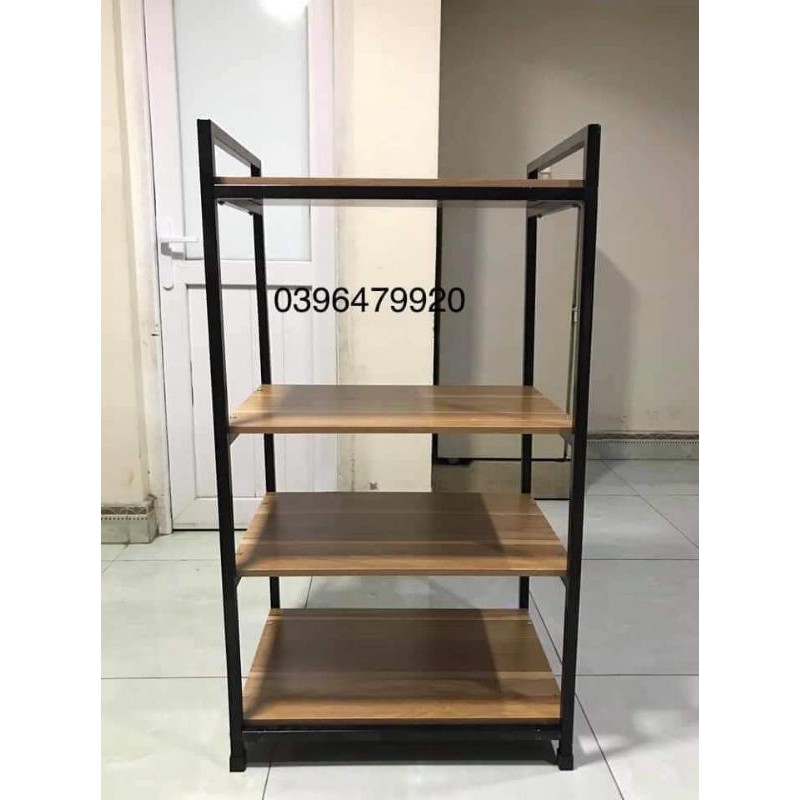 [Mã LIFEHL50K giảm 10% đơn 200K] sale sốc  Kệ để lò vi sóng 4 tầng gỗ MDF chất lượng cao khung sắt sơn tĩnh điện