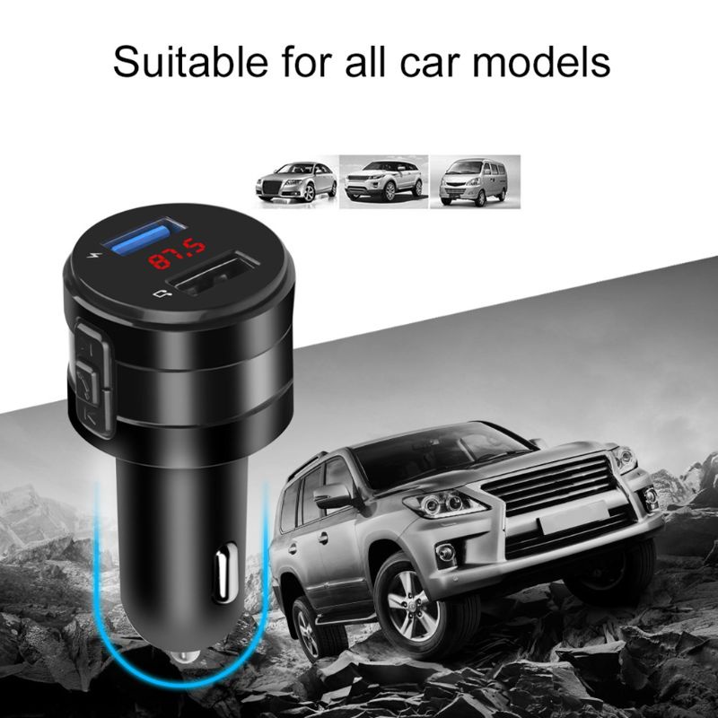 Tẩu Sạc USB Kép Kết Nối Bluetooth Cho Điện Thoại / Máy Tính Bảng GPS