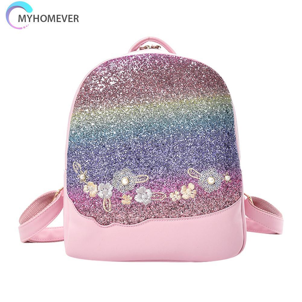 Ba Lô Đi Học Đính Kim Sa Lấp Lánh Cho Nữ