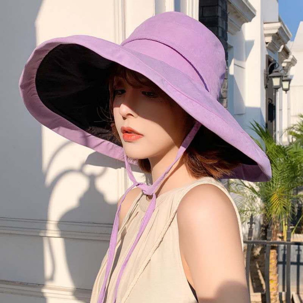 Nón 2 Mặt Vành Rộng Chống Nắng Phối Quai Màu P1778 - LoanTay