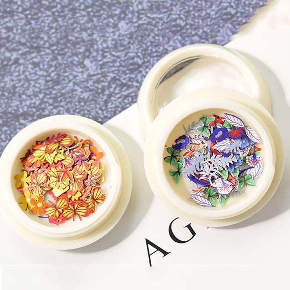 CLEOES Phụ Kiện Trang Trí Móng Tay Nghệ Thuật Hình Hoa Lá Trái Tim Thời Trang Nhật Bản