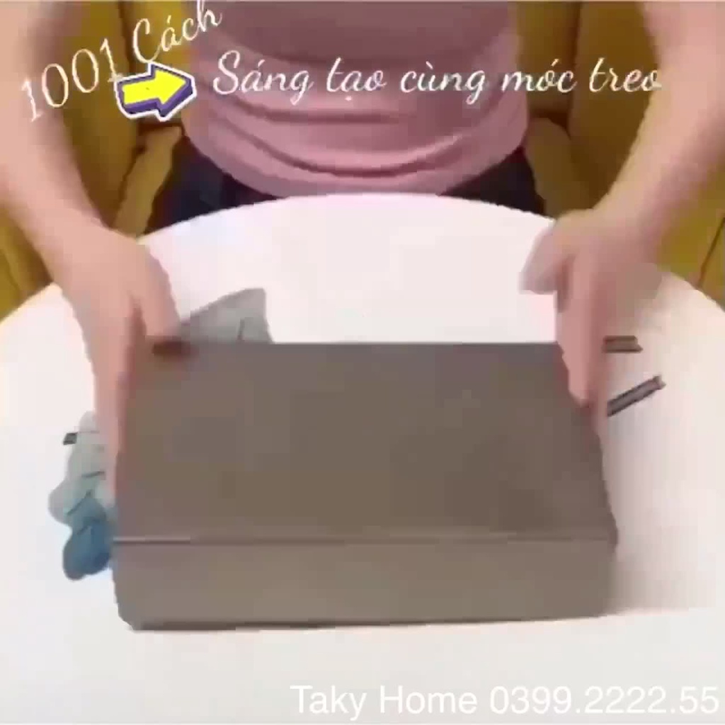 SET 10 MÓC DÁN TƯỜNG TRONG SUỐT TREO ĐỒ CHỊU LỰC TỐT