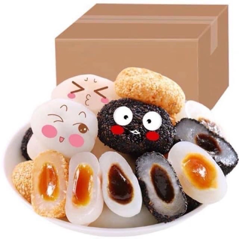 Hộp bánh mochi Mashu 1kg - Bestore Foody - Hàng chuẩn thơm, mềm, dẻo