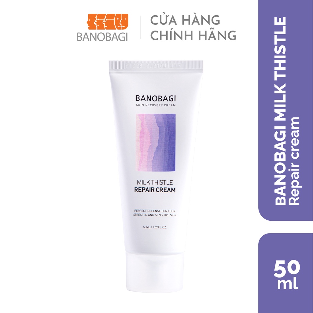 [MUA LÀ CÓ QUÀ] Kem Dưỡng Phục Hồi Da BANOBAGI Milk Thistle Repair Cream 50ml