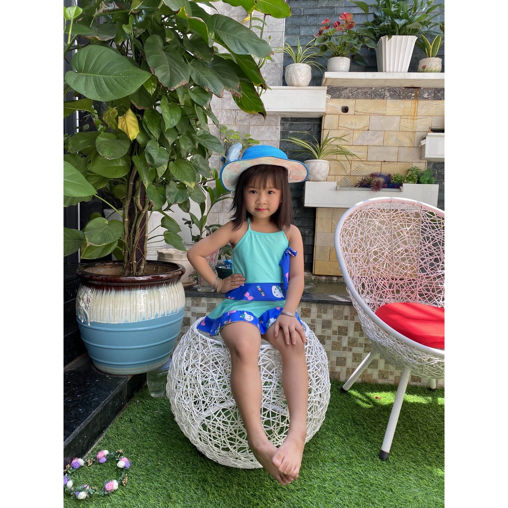 Đồ bơi bé gái mẫu yếm rời Hạ Băng Designs 2-7 tuổi 10-30kg