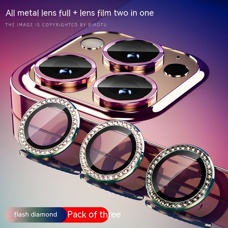 For iPhone 14 Pro Max Bộ Dán Camera Nhũ lấp lánh - Mắt kim tuyến bảo vệ mắt camera đầy đủ apple Cho for iPhone 14 13 Pro Max 11 12mini 12 Pro Max 13 Mini