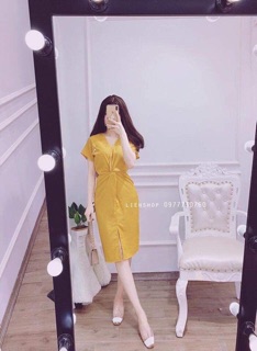 VÁY XOẮN EO CÀI NGỌC VNXK