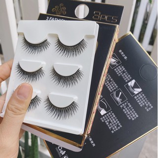 Hộp 3 cặp Lông Mi Chồn 3D tiện lợi trang điểm eyelash makeup chính hãng nội địa sỉ tốt - GIÁ RẺ 09
