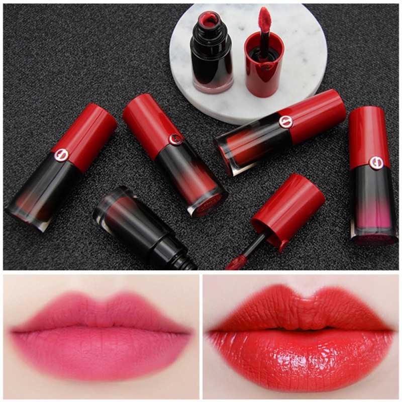 [Hàng mới về] Son kem màu lì không thấm nước lâu trôi không dính ly dưỡng ẩm lên màu nhanh