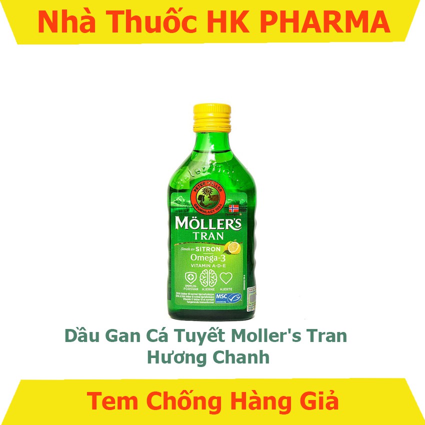 Dầu gan cá tuyết Omega 3 DHA Moller's Tran