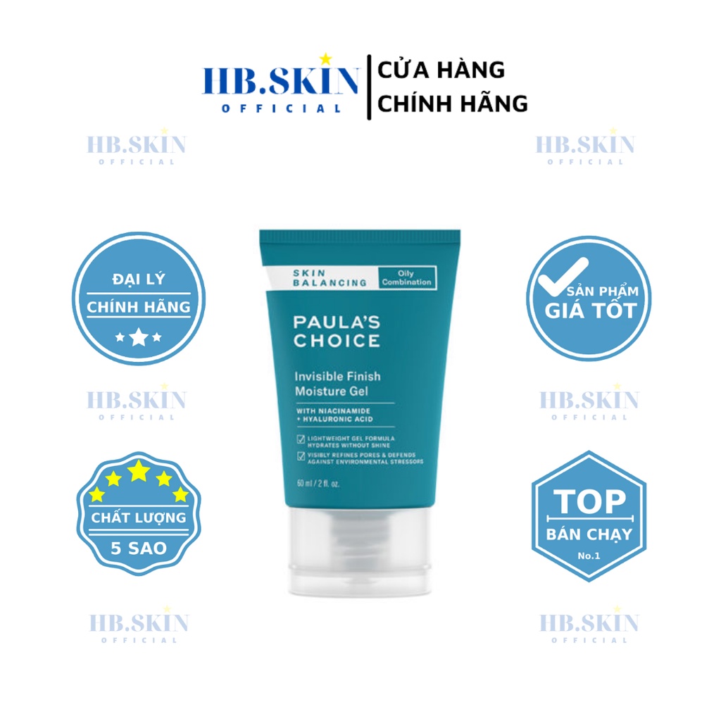 Kem Dưỡng Paula's Choice Skin Balancing Invisible Finish Moisture Gel Dưỡng Ẩm Ban Đêm Kiểm Soát Dầu - 60ml