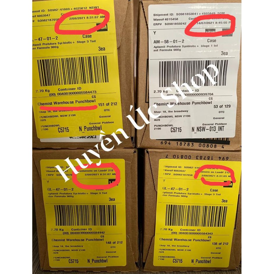 Sữa APTAMIL PROFUTURA 900g đủ các số 1, 2, 3 ,4