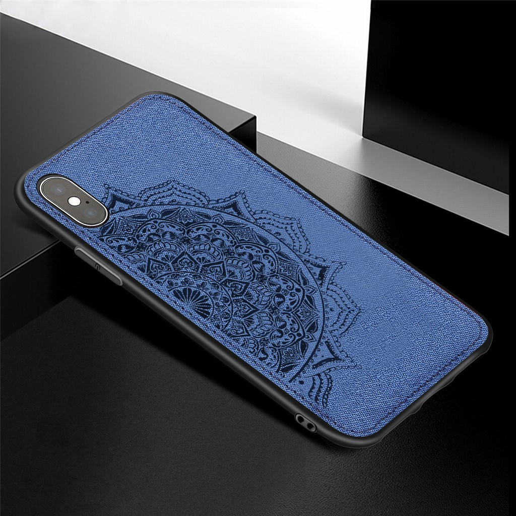 Ốp lưng mềm chống rơi in hình Mandala cho iPhone X Xs XR Max iXR iXS XSMAX