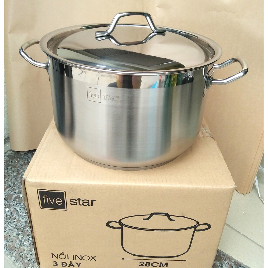 Nồi luộc gà nắp inox thương hiệu H.T Cook  từ size
