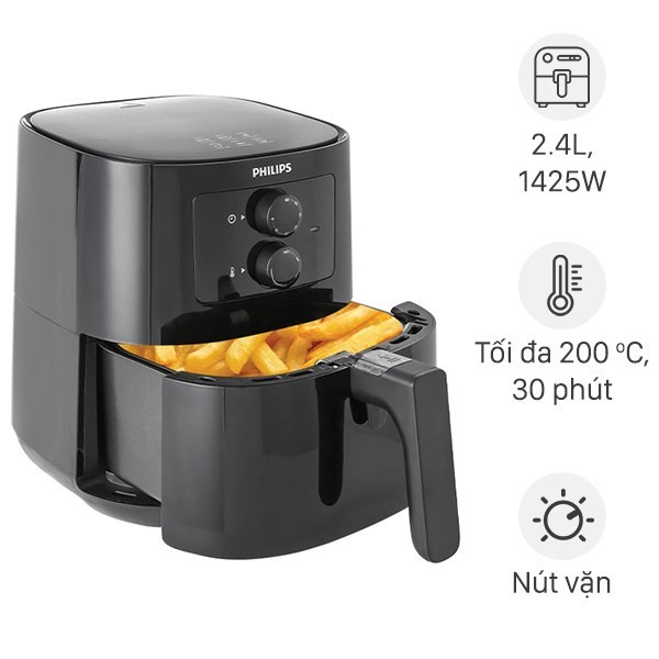 NỒI CHIÊN KHÔNG DẦU PHILIPS HD9200 2.4 LÍT