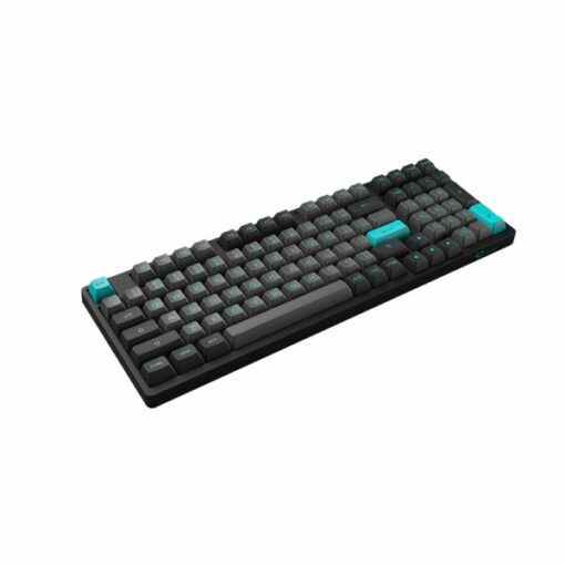 Bàn phím cơ AKKO 3098B Multi-modes Black & Cyan (Bluetooth 5.0 / Wireless 2.4Ghz / Hotswap / Foam tiêu âm / AKKO