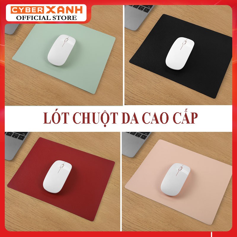 Miếng lót chuột, Bàn di chuột giá rẻ chất liệu da chống nước, chống xước, dành cho PC, Laptop, Macbook 23x19cm