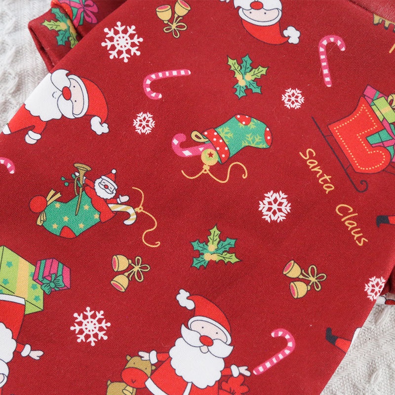 Vật Nuôi Mùa Thu Và Mùa đông Ấm áp Quần áo Vật Nuôi Lớn Dễ Thương Ông Già Noel Cây Thông Noel In Trang Phục Mèo Và Chó
