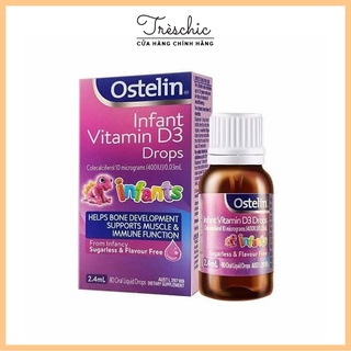 Siro Bổ Sung Vitamin D3 Ostelin Kids 20ml và Drops Kid 2,4ml