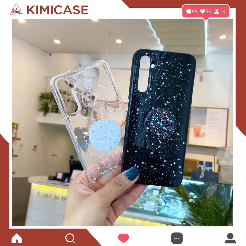 (Tặng pop) Ốp S7 S7E S8 S8+ S9 S9+ S10 S10+ S10E S10 LITE S20 S20 fe S20+ S20 ULTRA S21 S21+ S21 ULTRA S22 nhũ sao