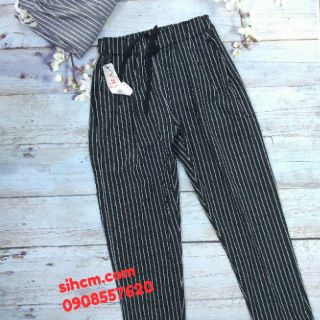 Quần baggy sọc ( ảnh thật + clip)