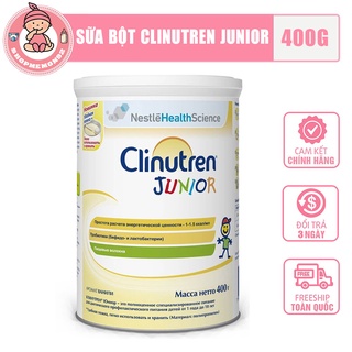 [Mẫu mới date 2023] Sữa bột Clinutren Junior hộp 400g cho bé còi xương, suy dinh dưỡng từ 1 tuổi