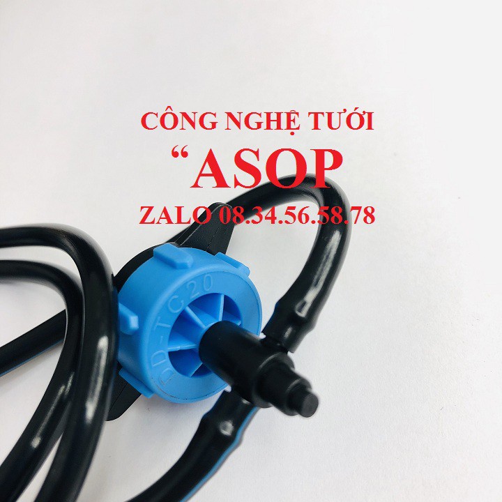 Bán 10 Bộ tưới nhỏ giọt 2 que cắm 10CM CÓ ĐẦU TƯỚI BÙ ÁP CÓ RỈ 8L-H chất lượng tốt.