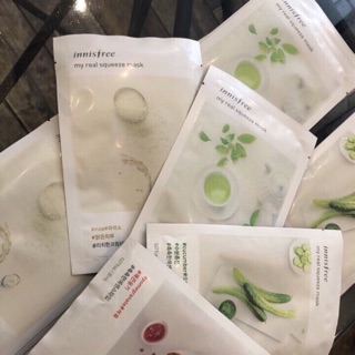 Sale 35% Mặt Nạ Giấy Mẫu Mới Innisfree My Real Squeeze Mask