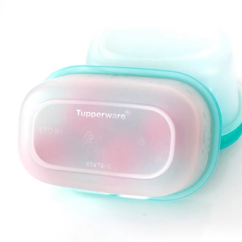 Bộ 8 Hộp Nhựa 170ml Ngăn Đông Dẻo Gen 2 Tupperware - Trữ Thực Phẩm Thịt Cá - Đựng Đồ Ăn Dặm Cho Bé