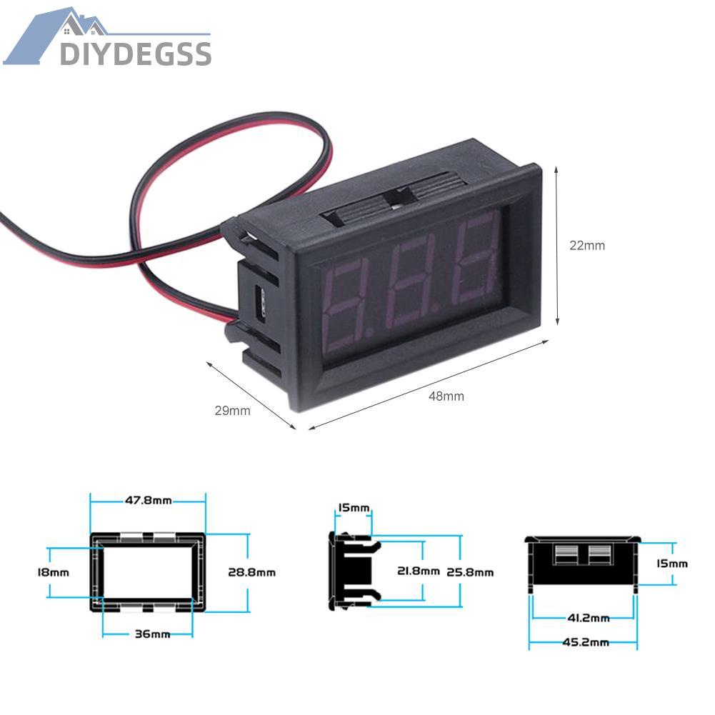 Vôn Kế Kỹ Thuật Số 2 Dây 0.56 Inch Ac70-500V