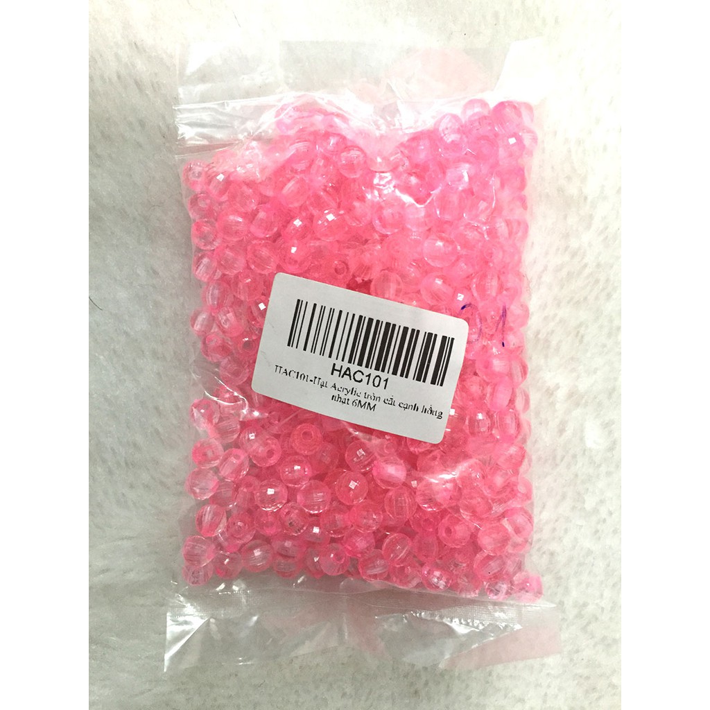 N1 - Hạt Acrylic tròn cắt cạnh , 50g/bịch.