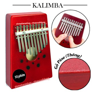 Đàn Kalimba thumb piano 10 phím (Đỏ Tía)ở