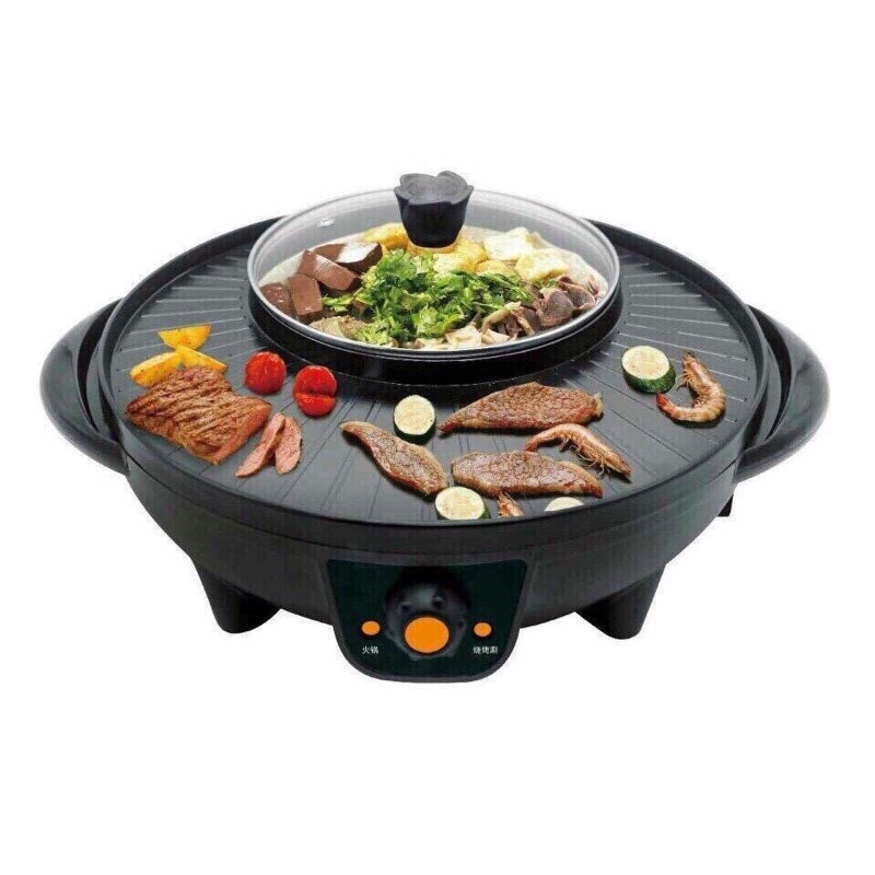 BẾP LẦU NƯỚNG ĐA NĂNG TIỆN LỢI, NỒI LẨU NƯỚNG ĐA NĂNG 2 TRONG 1 BBQ, BẾP LẦU NƯỚNG ĐA NĂNG HÀN QUỐC