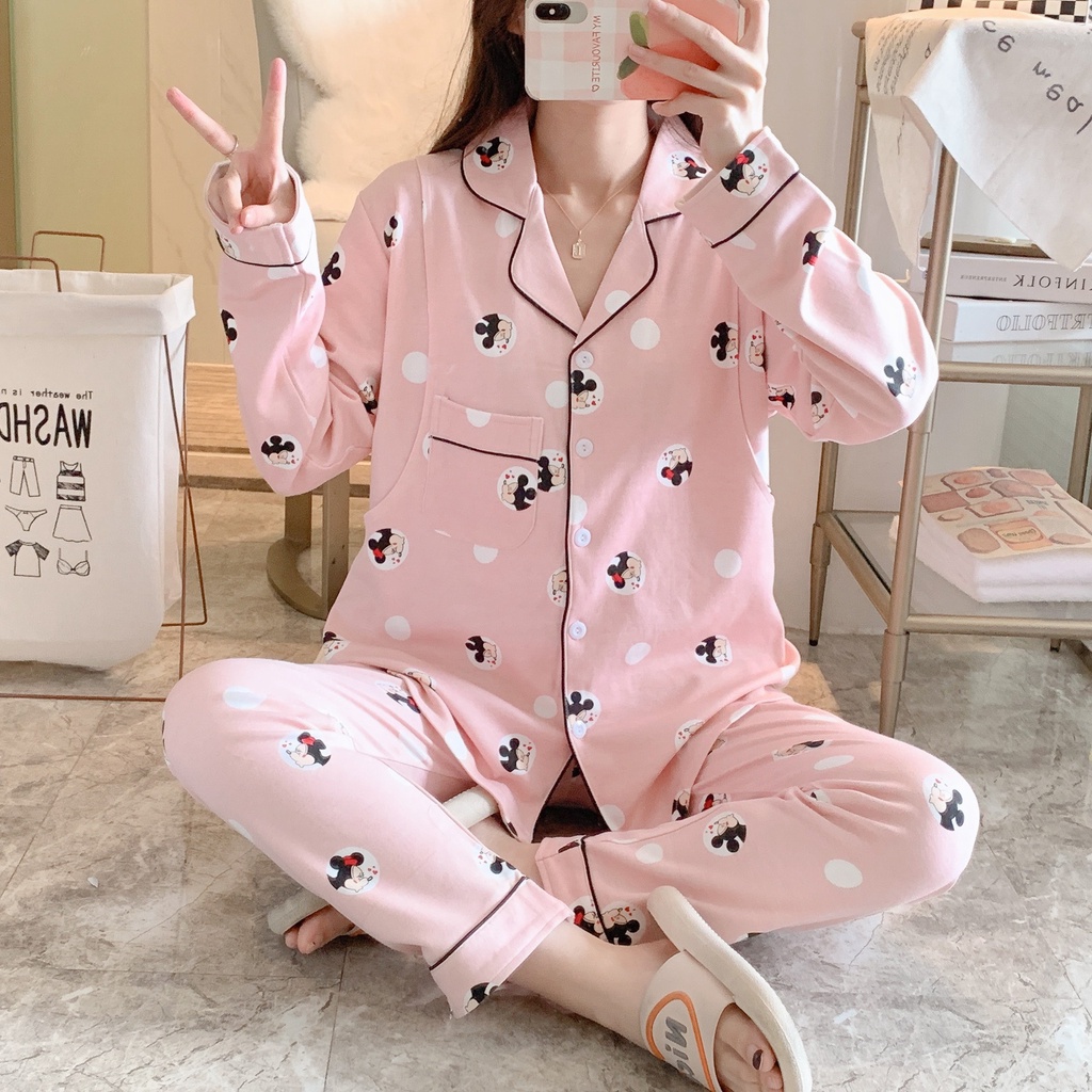 BỘ MẶC BẦU SAU SINH DÀI TAY SAQ114 TRẮNG