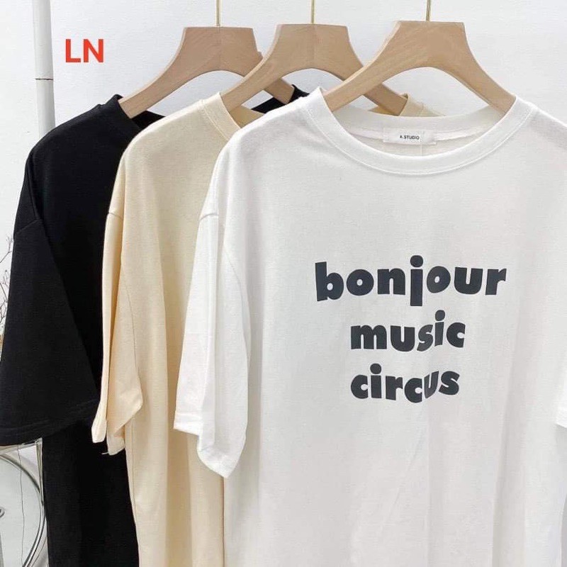 Áo phông chữ Bonjour TH6