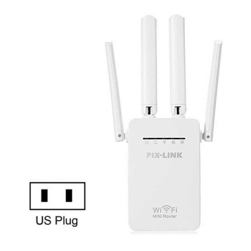 Bộ kích sóng wifi 4 râu PIX - LINK (wireless 300Mbps) cực mạnh, kích sóng wifi