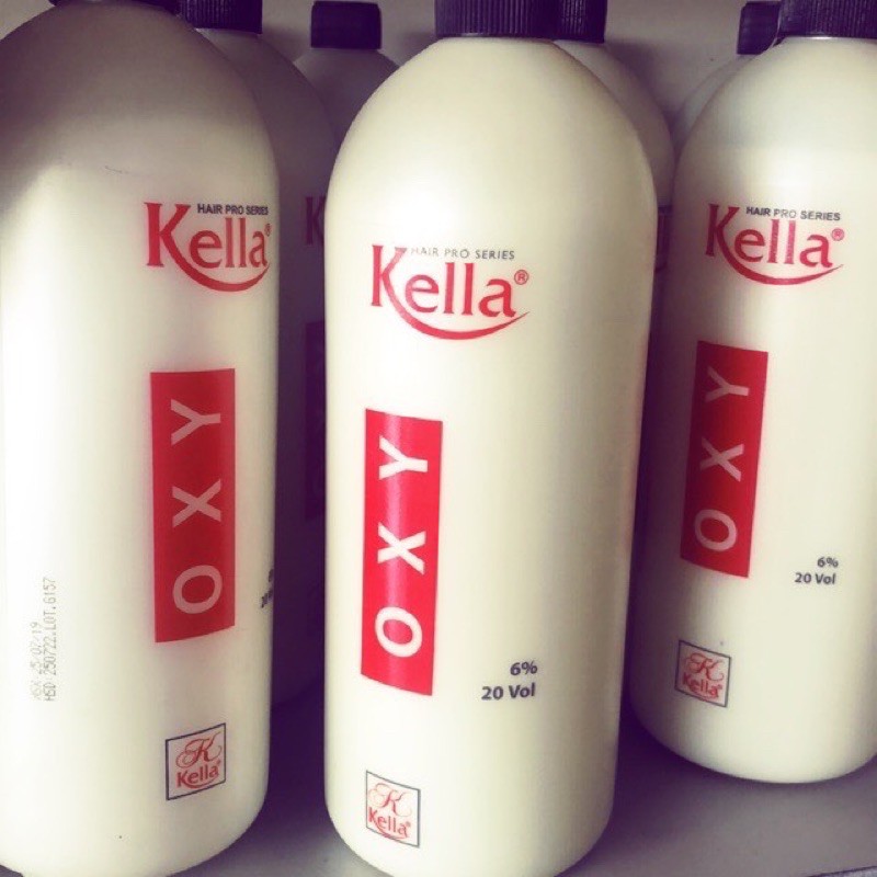 Trợ nhuộm Kella chính hãng 1000ml, oxy nhuộm tóc Kella