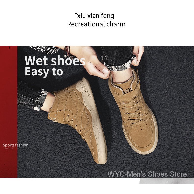 Giày Thể Thao Nam Flock Brother M136 Cổ Cao Sành Điệu