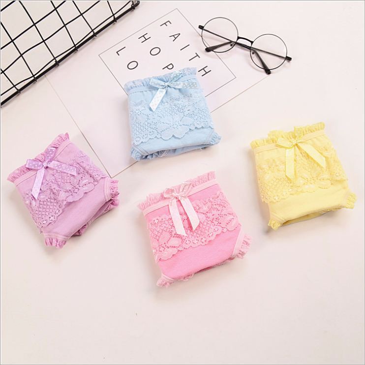 Quần Lót Cotton Ren Hoa QL12