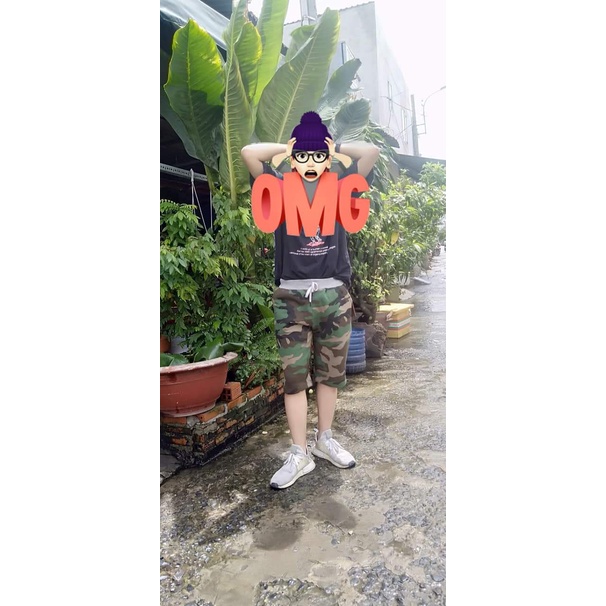 Quần Short Nam màu lính quần nỉ mặc ấm trong mùa đông