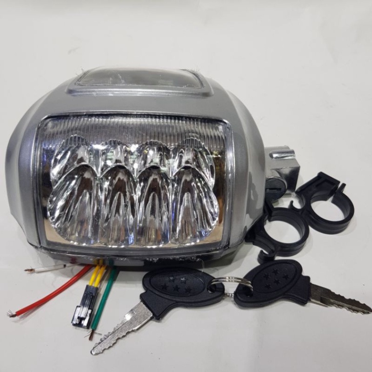 Đầu Đèn Xe Đạp Điện Asama 36V ,48V HUY XE ĐẠP ĐIỆN