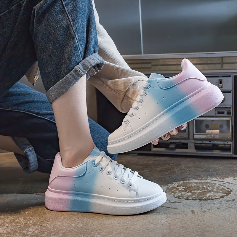 Giày thể thao nữ ulzzang dáng M.C gót màu tăng chiều cao 4-5cm