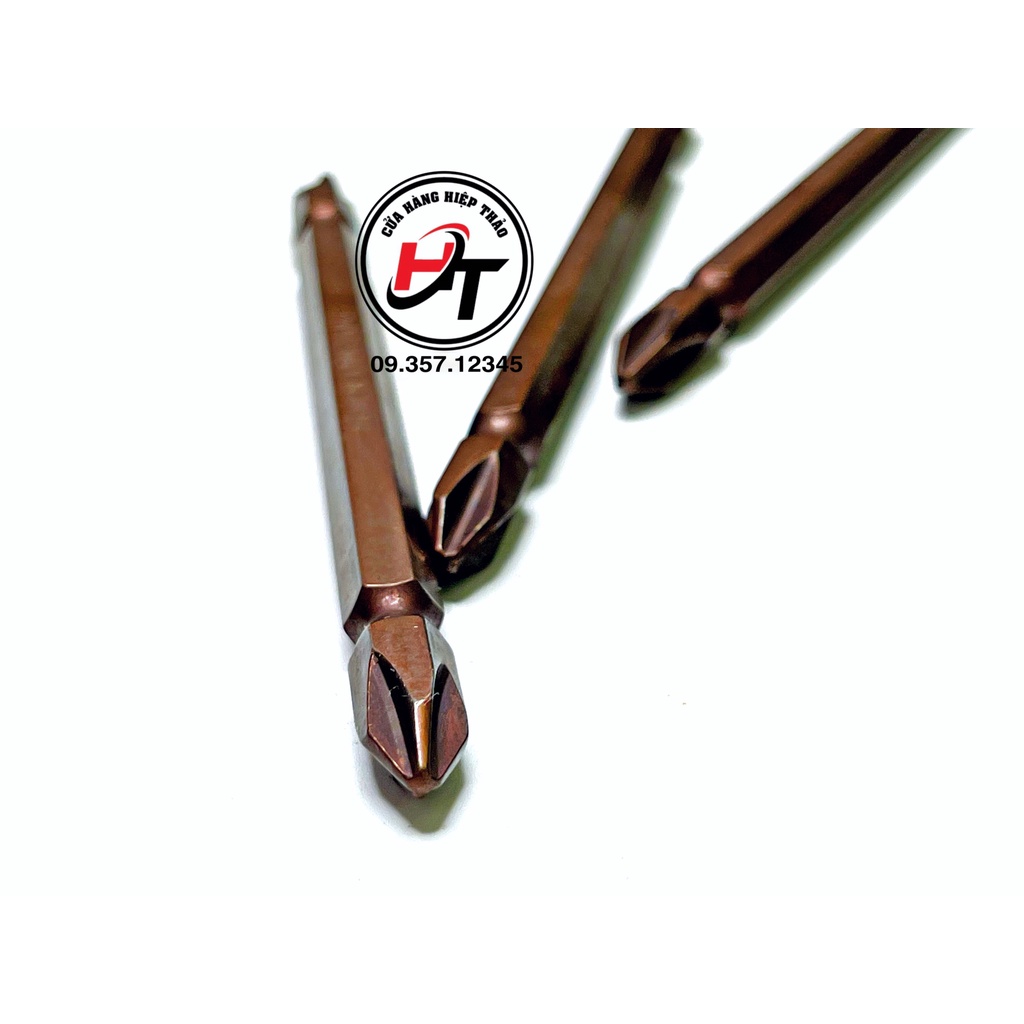 Mũi vít dài đầu bắn vít ph2 vặn bake nâu 110mm lắp máy khoan Dinosaur chính hãng DTV-DNS-D