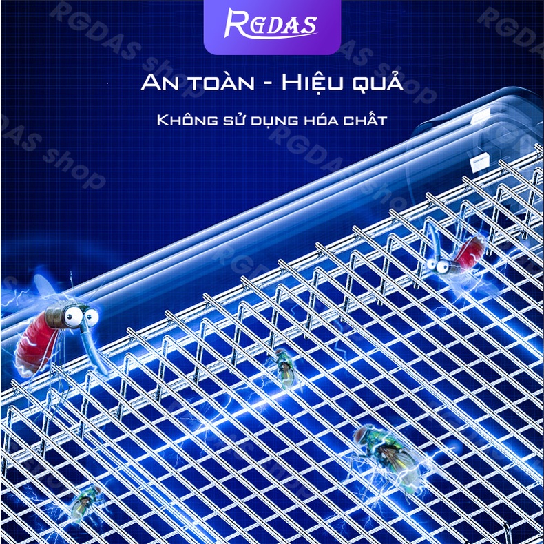 Đèn bắt muỗi bắt côn trùng RGDAS công suất lớn chuyên dùng nhà xưởng, cửa hàng, trang trại