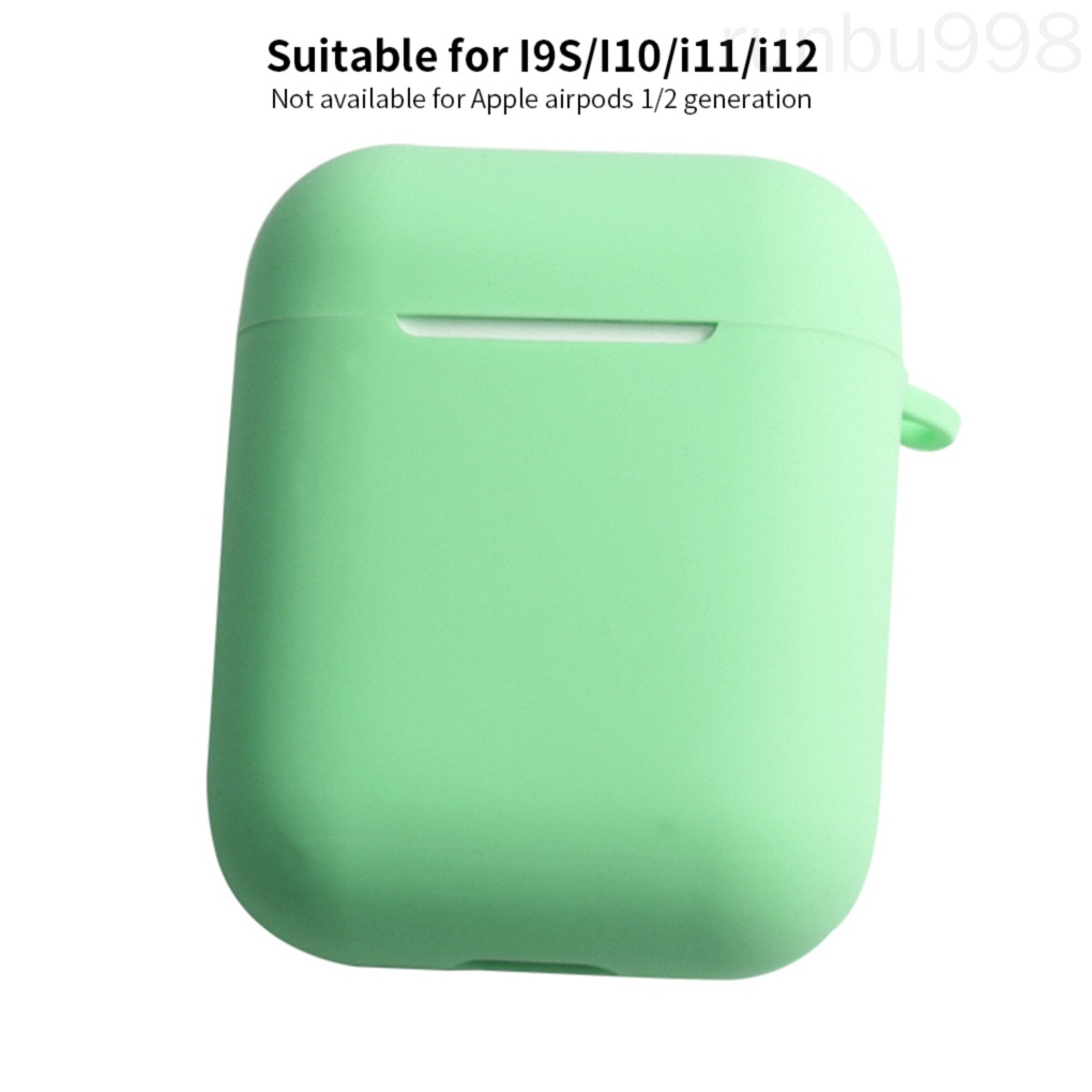 Vỏ bảo vệ hộp sạc tai nghe Bluetooth Airpods i9S/i10/i11/i12 bằng silicon thay thế chuyên dụng